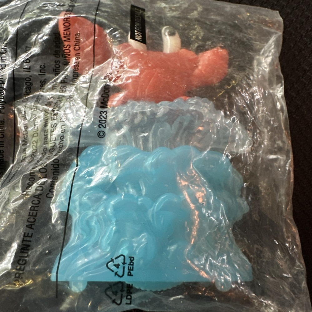 2023 McDonald's Happy Meal Toys Disney The Little Mermaid #1 Sebastian Sealed